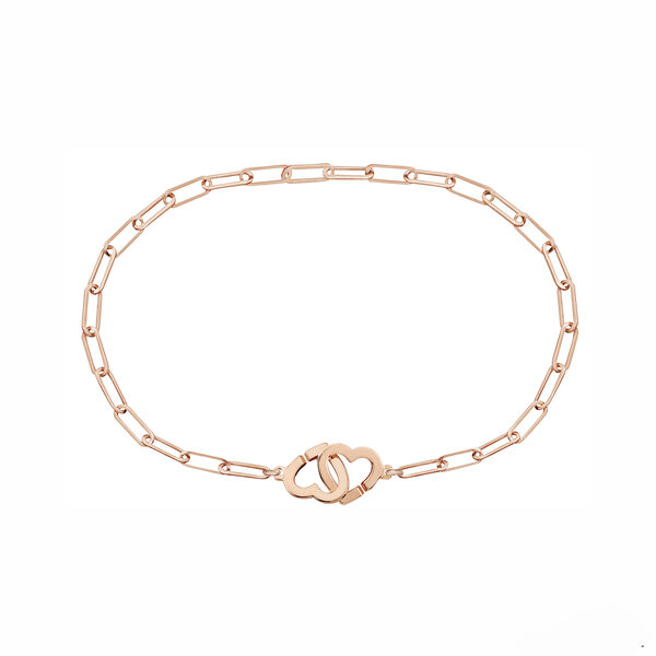 Bracelet Double Coeurs R9 en or rose